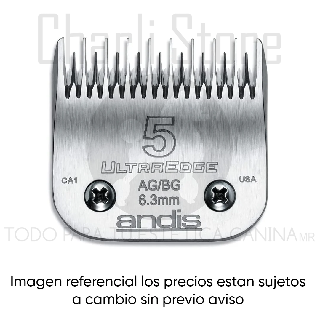 Cuchilla Andis #5 (6.3 mm) para máquina profesional