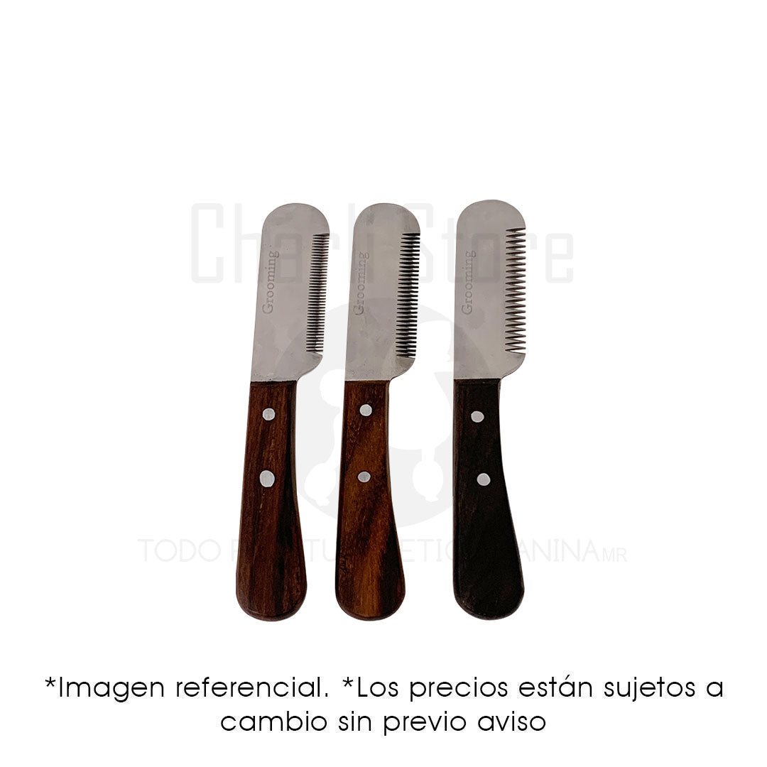 Grooming Set Stripping 3 Piezas Mango De Madera