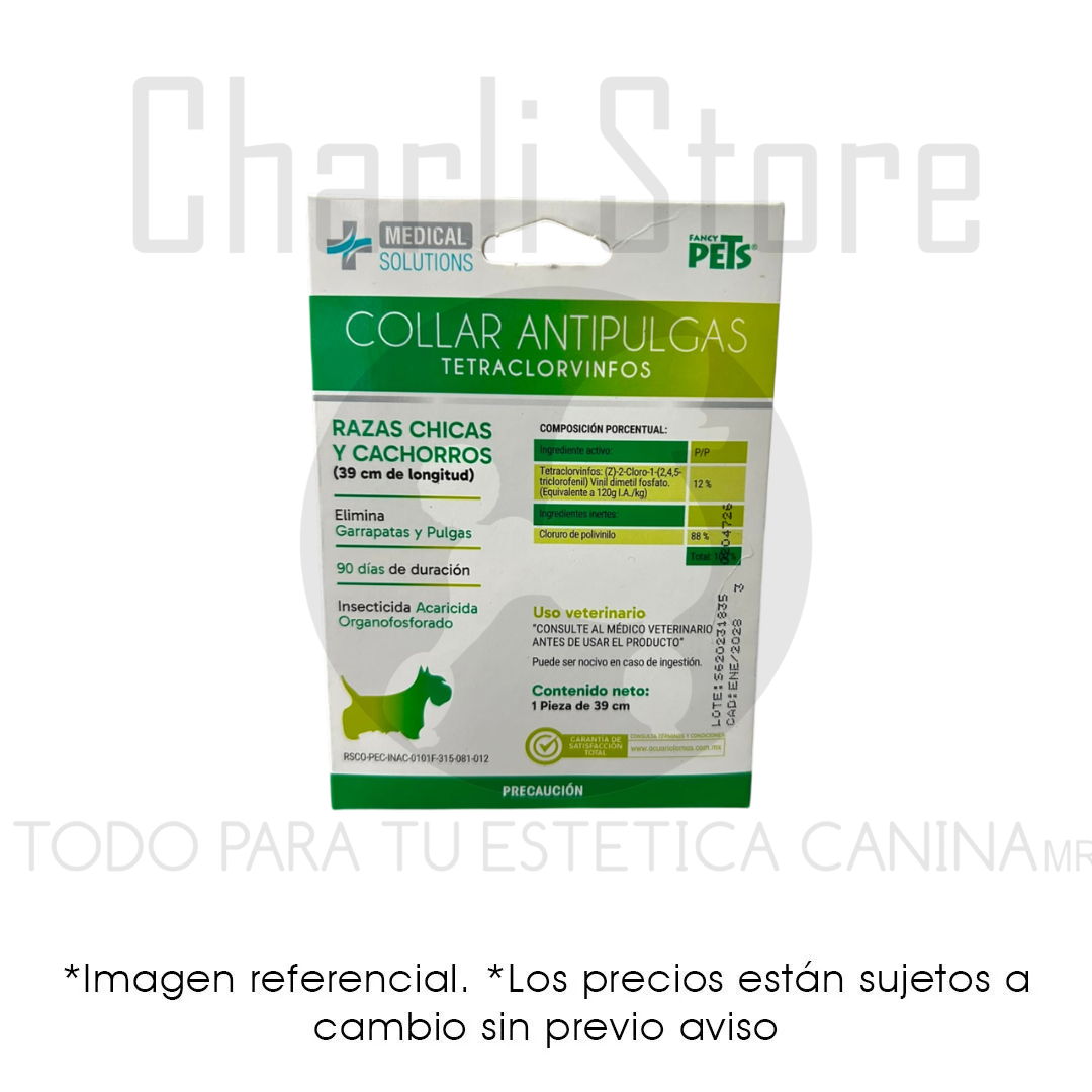 Collar antipulgas razas chicas y cachorros FANCY PETS