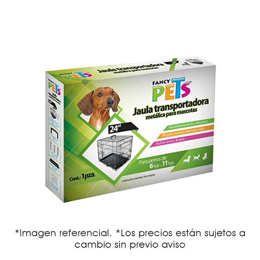 jaula transportadora 24 pulgadas fancy pets