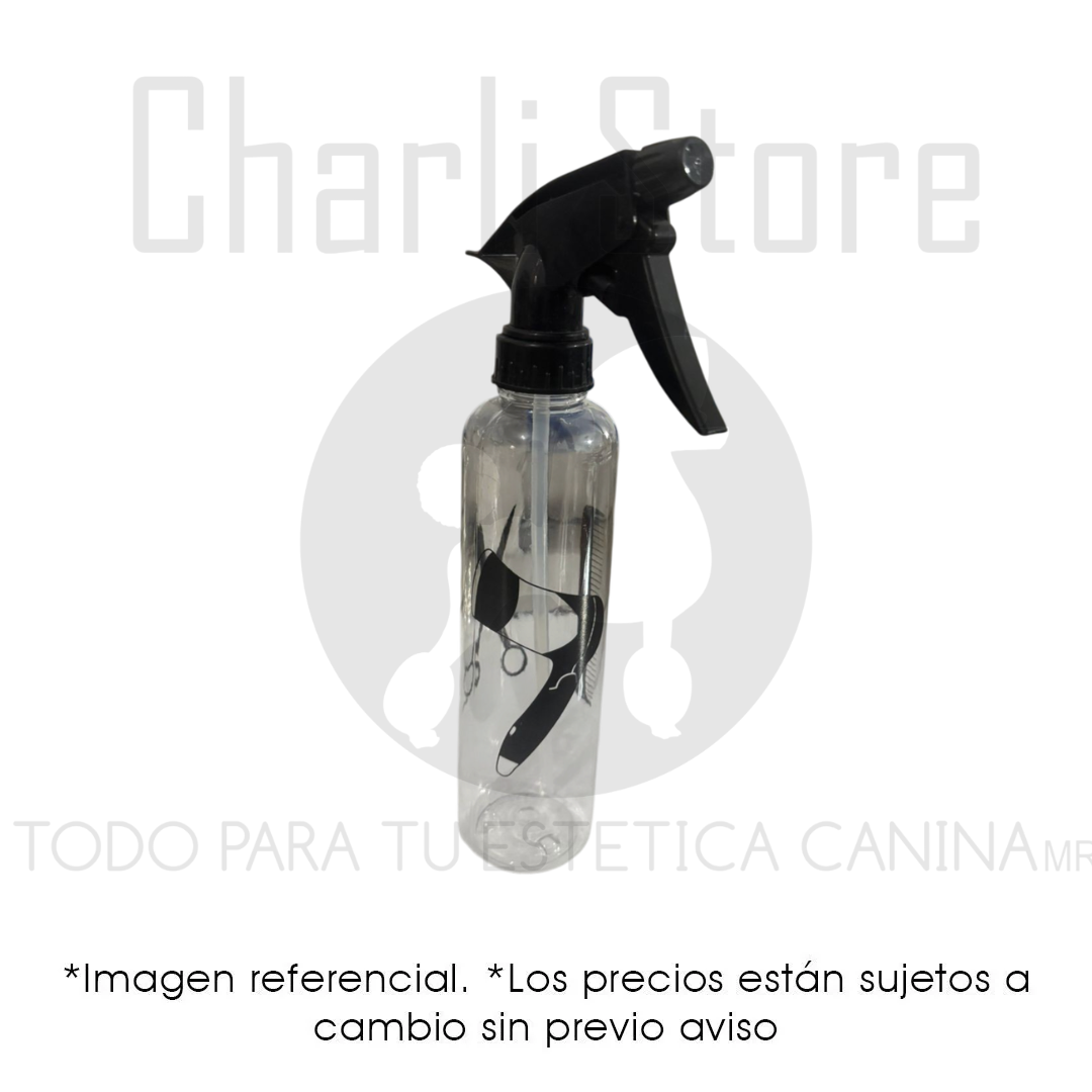 Atomizador Plástico para estética canina.