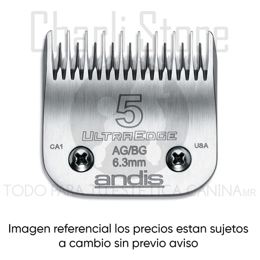 Cuchilla Andis #5 (6.3 mm) para máquina profesional