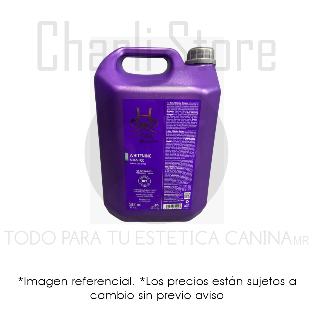 SHAMPOO PARA MANTOS BLANCOS 5 LTS HYDRA WHITENING SHAMPOO
